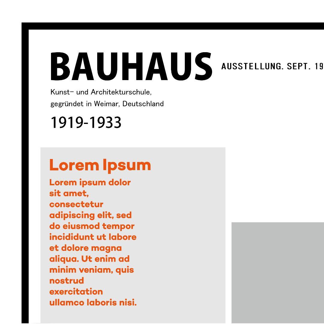 【ユア】BAUHAUSバウハウスポスター 4点セット