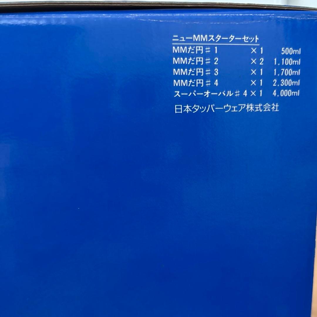 新品未使用品⭐︎タッパーウェア　ニューMMスターターセット　フレンチブルー
