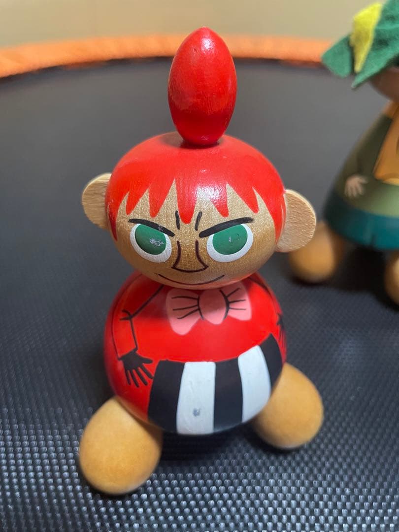 ムーミン　スナフキン　ミィ　ツボ押し人形　ハンドメイド　手描き　フィギュア