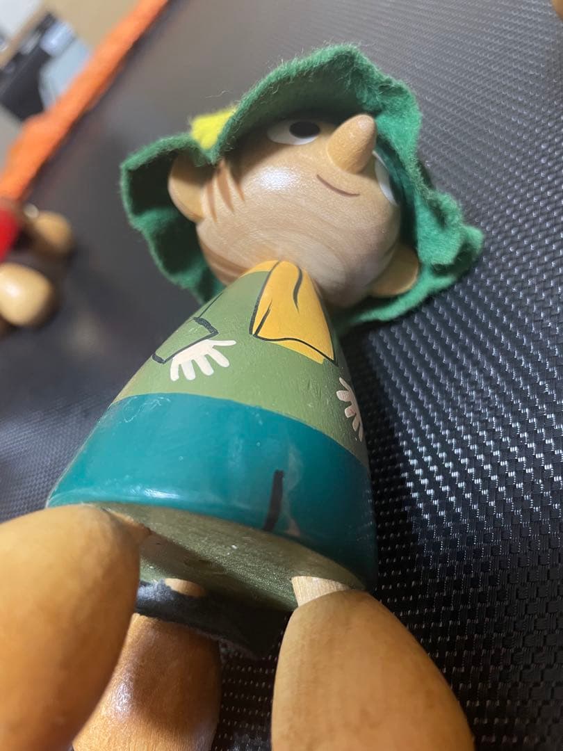 ムーミン　スナフキン　ミィ　ツボ押し人形　ハンドメイド　手描き　フィギュア