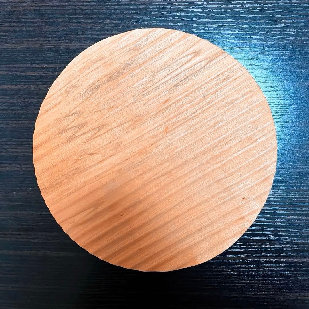 波乗りパン皿 270mm 朝倉家具 山桜 木皿 カッティングボード