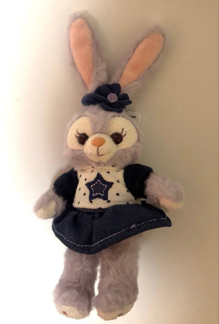 ダッフィー　ぬいぐるみバッジ　デニム　ダッフィーフレンズ