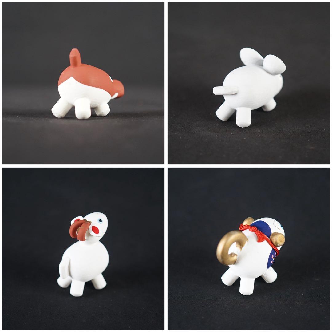 伝統工芸 おぐら屋 小椋幸治 昌雄 作 木彫十二支 桐箱 栞付