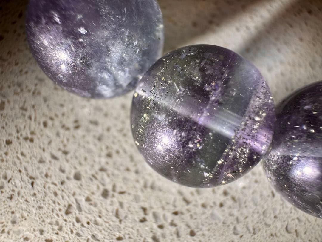 パイライト イン バイカラーフローライト12.5mm