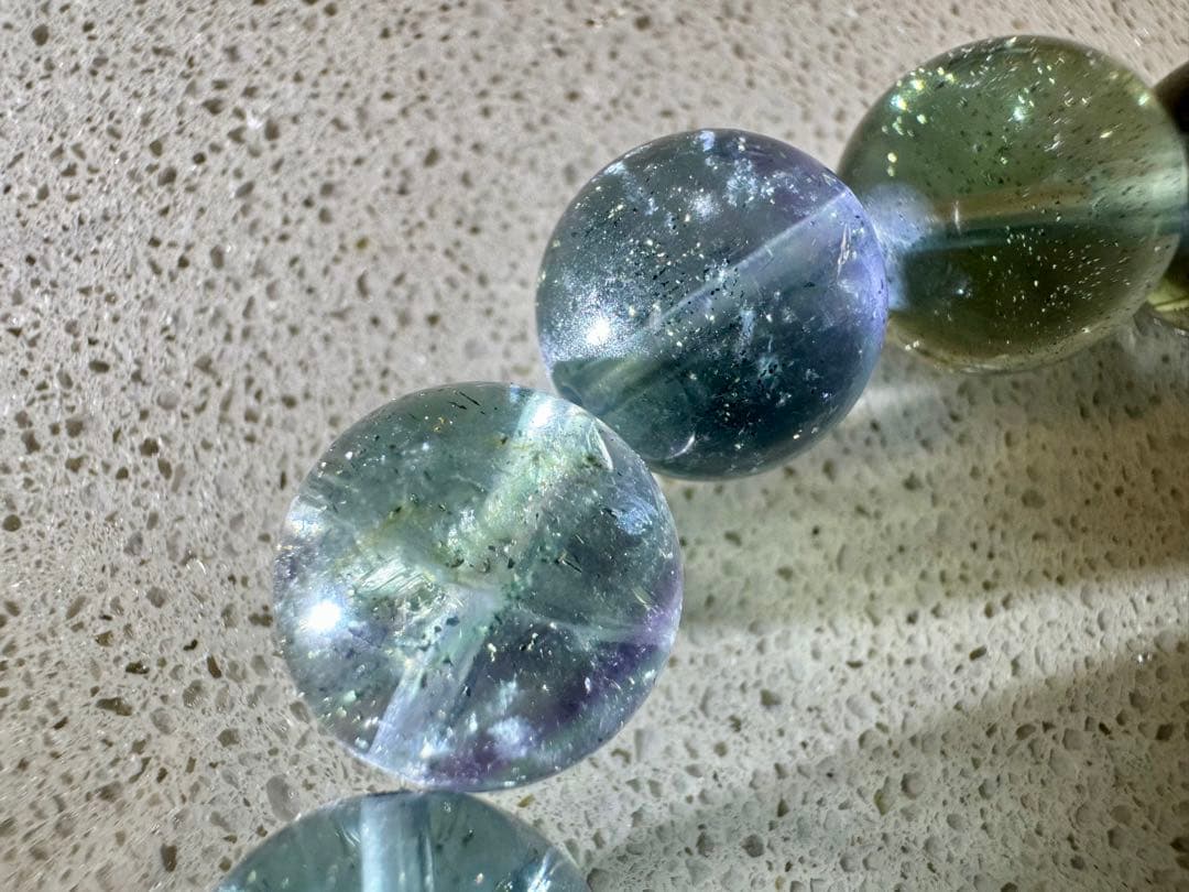 パイライト イン バイカラーフローライト12.5mm