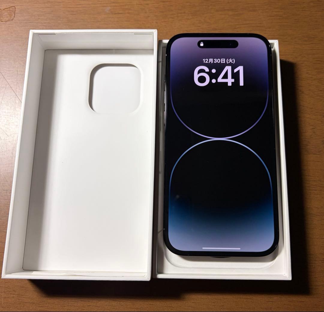 iPhone 14pro256GB スペースブラック 美品 充電容量100%