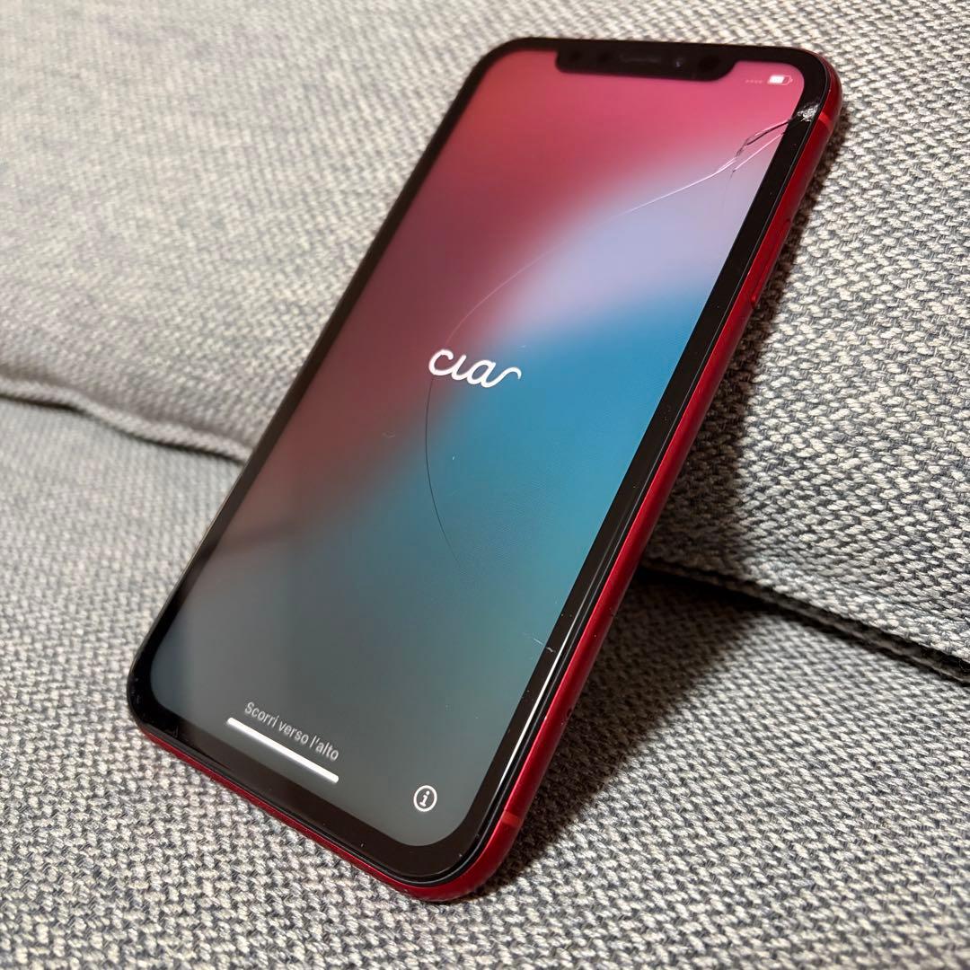 iPhoneXR【バッテリー最大容量100%】RED 64GB SiMフリー