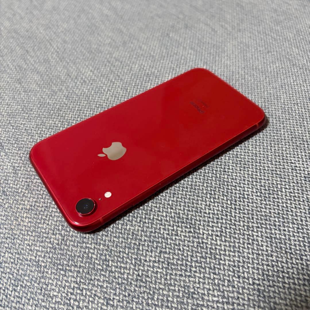 iPhoneXR【バッテリー最大容量100%】RED 64GB SiMフリー