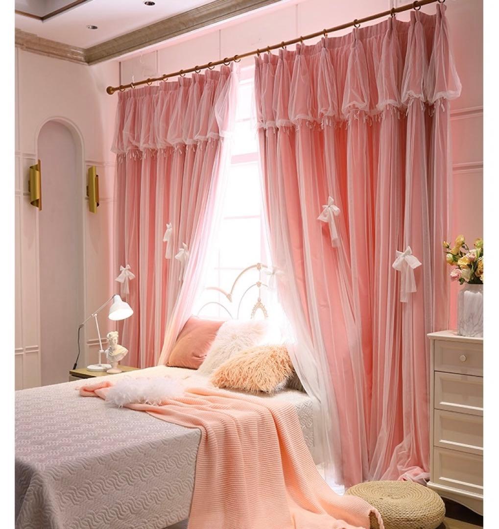 遮光カーテン 2枚組 1窓分 おしゃれ カーテン オーダー 遮光 一体型カーテン