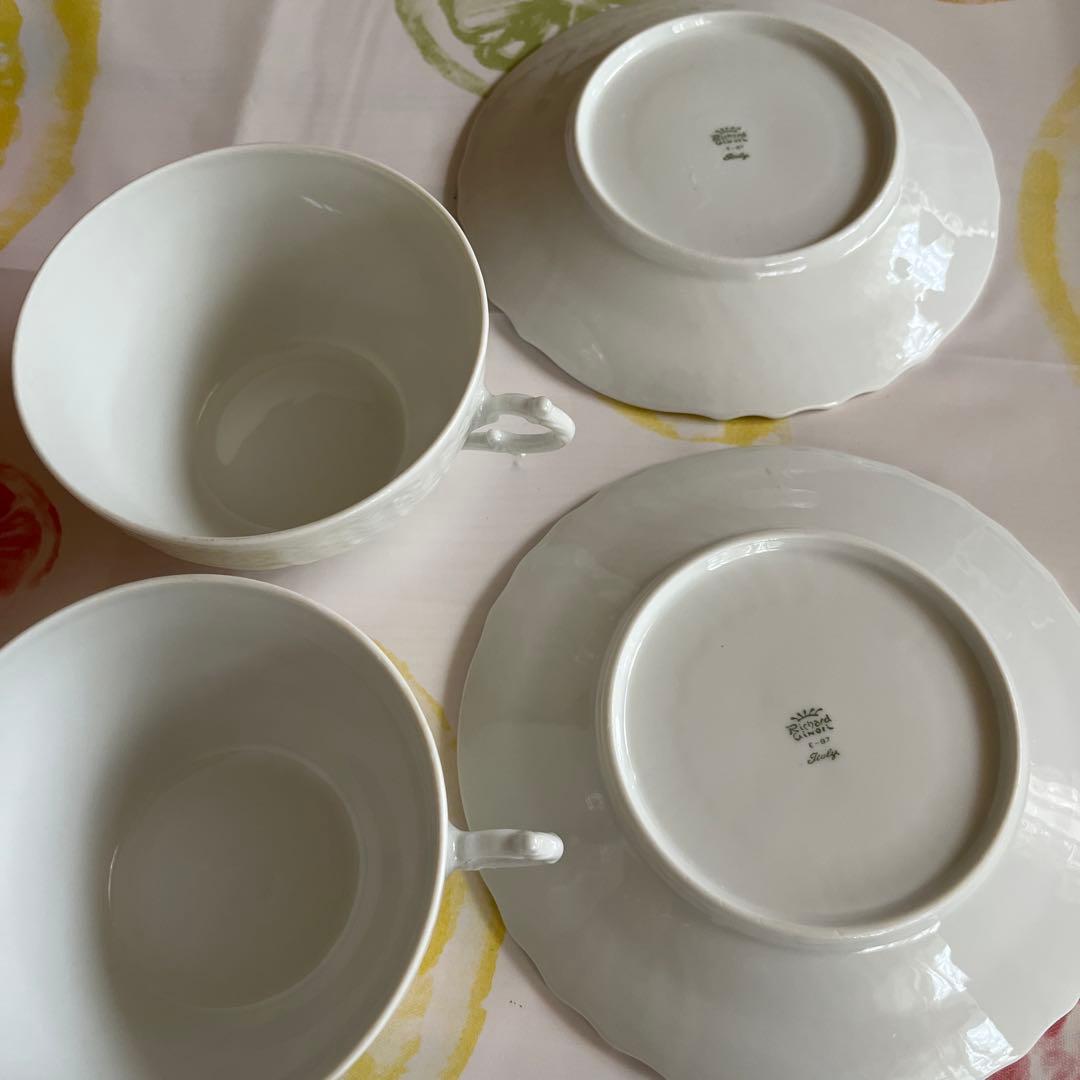リチャードジノリ　ベッキオホワイト　スープカップ 2客セット