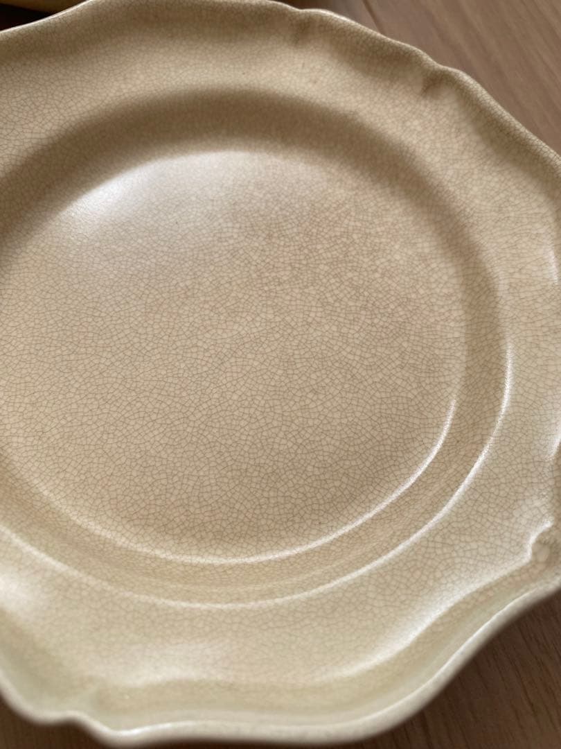 河合竜彦さん　貫入　レリーフ皿　2枚セット