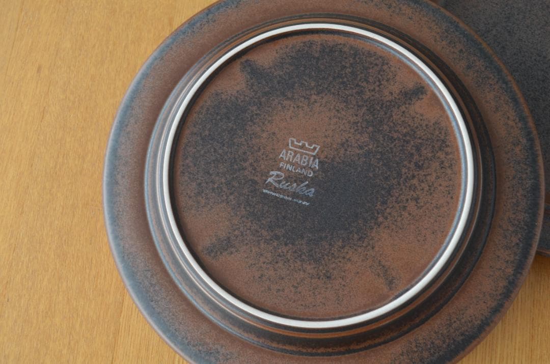 ARABIA/アラビア●RUSKA/ルスカ プレート20㎝ 2枚セット ロゴ有③