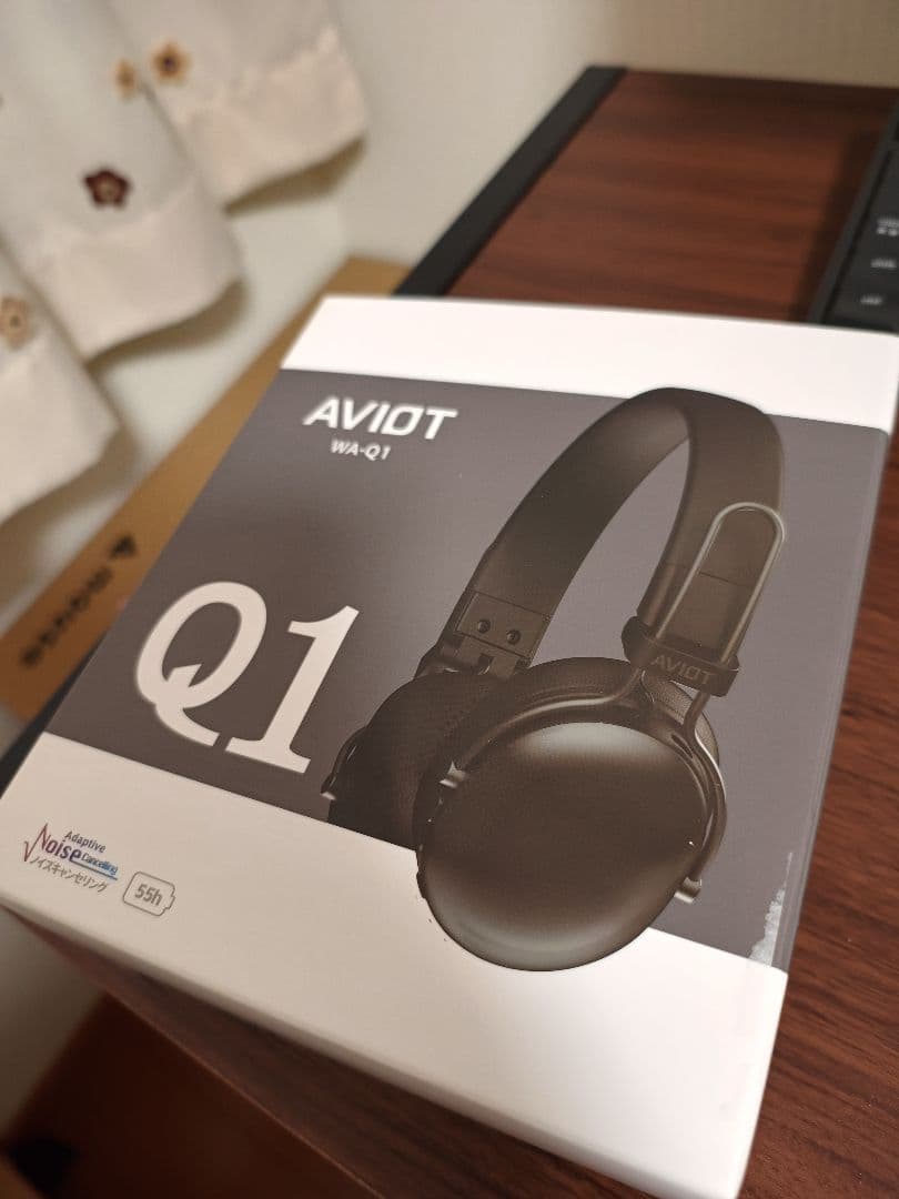 AVIOT WA-Q1 ブラック　ワイヤレスヘッドホン