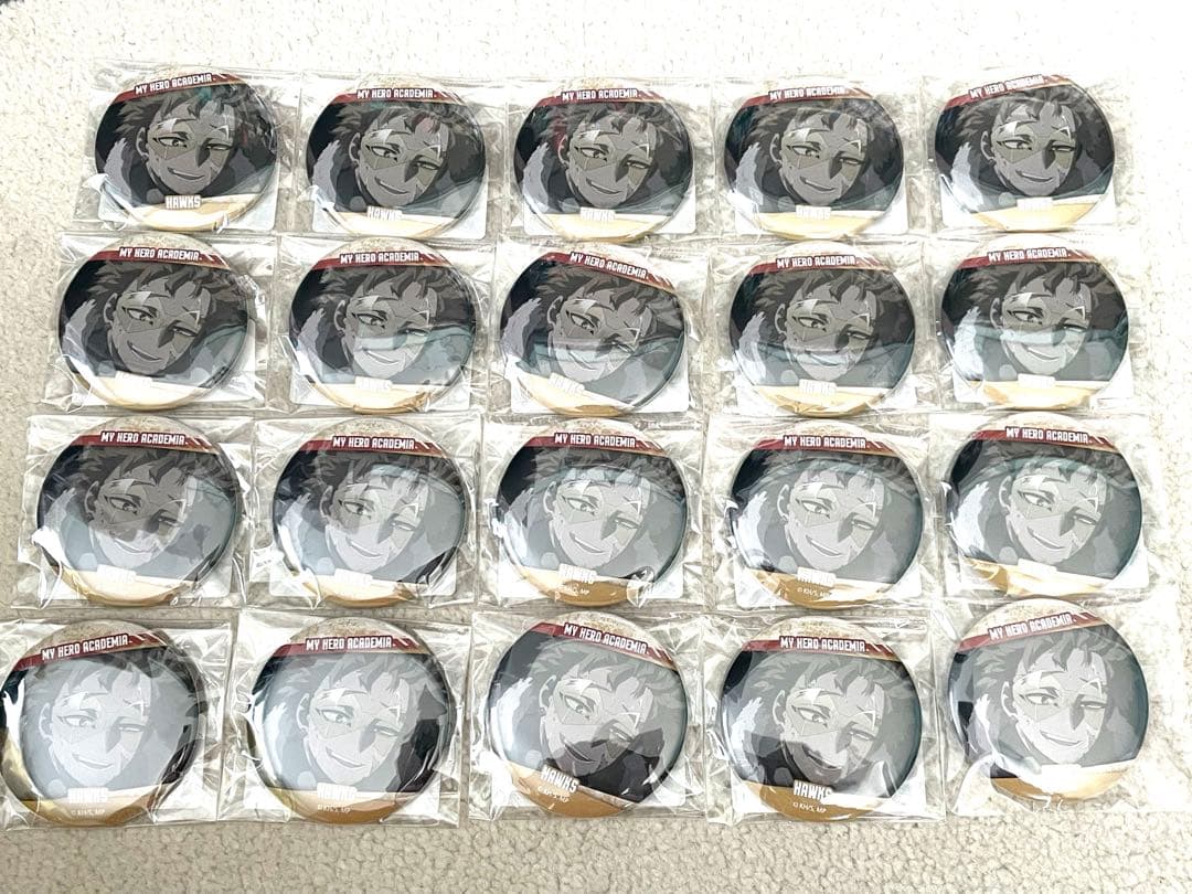 僕のヒーローアカデミア ヒロアカ メモリーズ缶バッジ ホークス