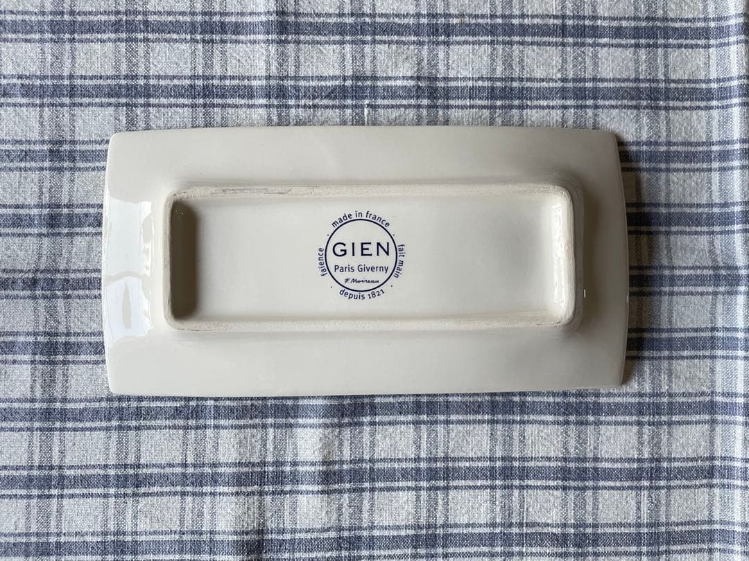 【新品】Gien ジアン　パリからジヴェルニーへ　モネの庭　長方形絵皿