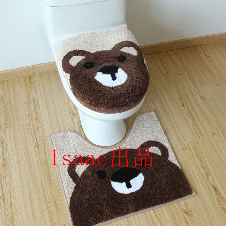 漫画の増加スリーピースのトイレマット座布団p