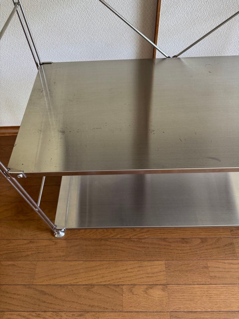 無印良品 ステンレスユニットシェルフ　ステンレスワイド小