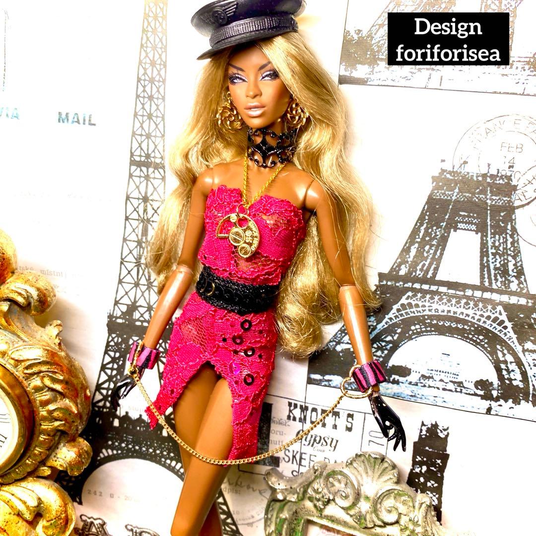 USA製Rose pink girly dress★accessory★