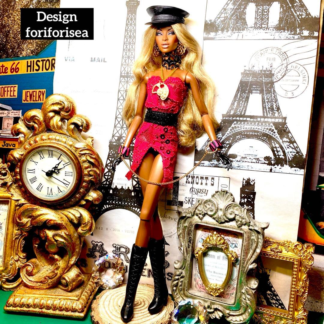 USA製Rose pink girly dress★accessory★