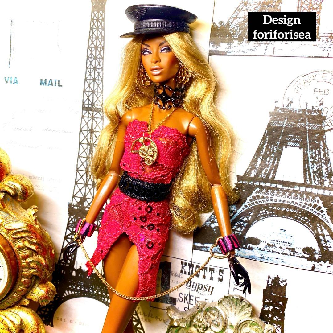 USA製Rose pink girly dress★accessory★