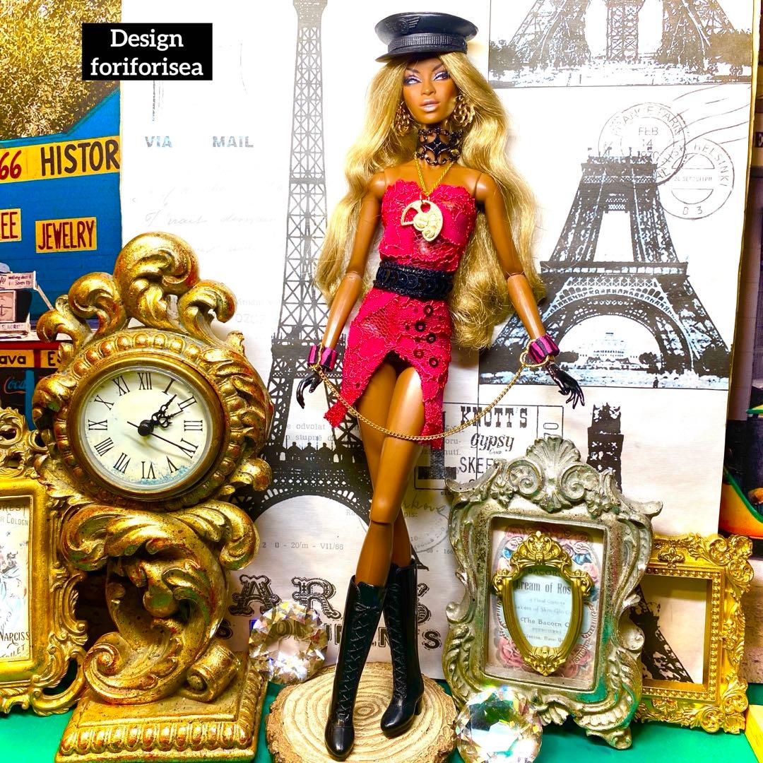 USA製Rose pink girly dress★accessory★