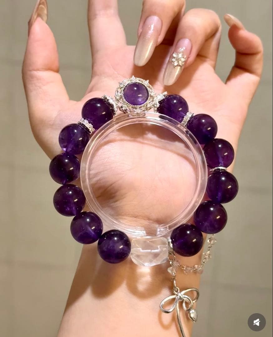 ウルグアイ産アメジスト ブレスレット 天然石 パワーストーン お守り