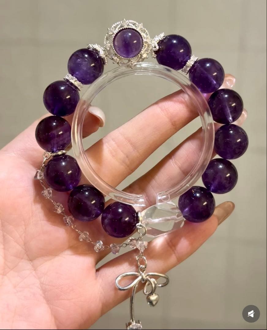 ウルグアイ産アメジスト ブレスレット 天然石 パワーストーン お守り