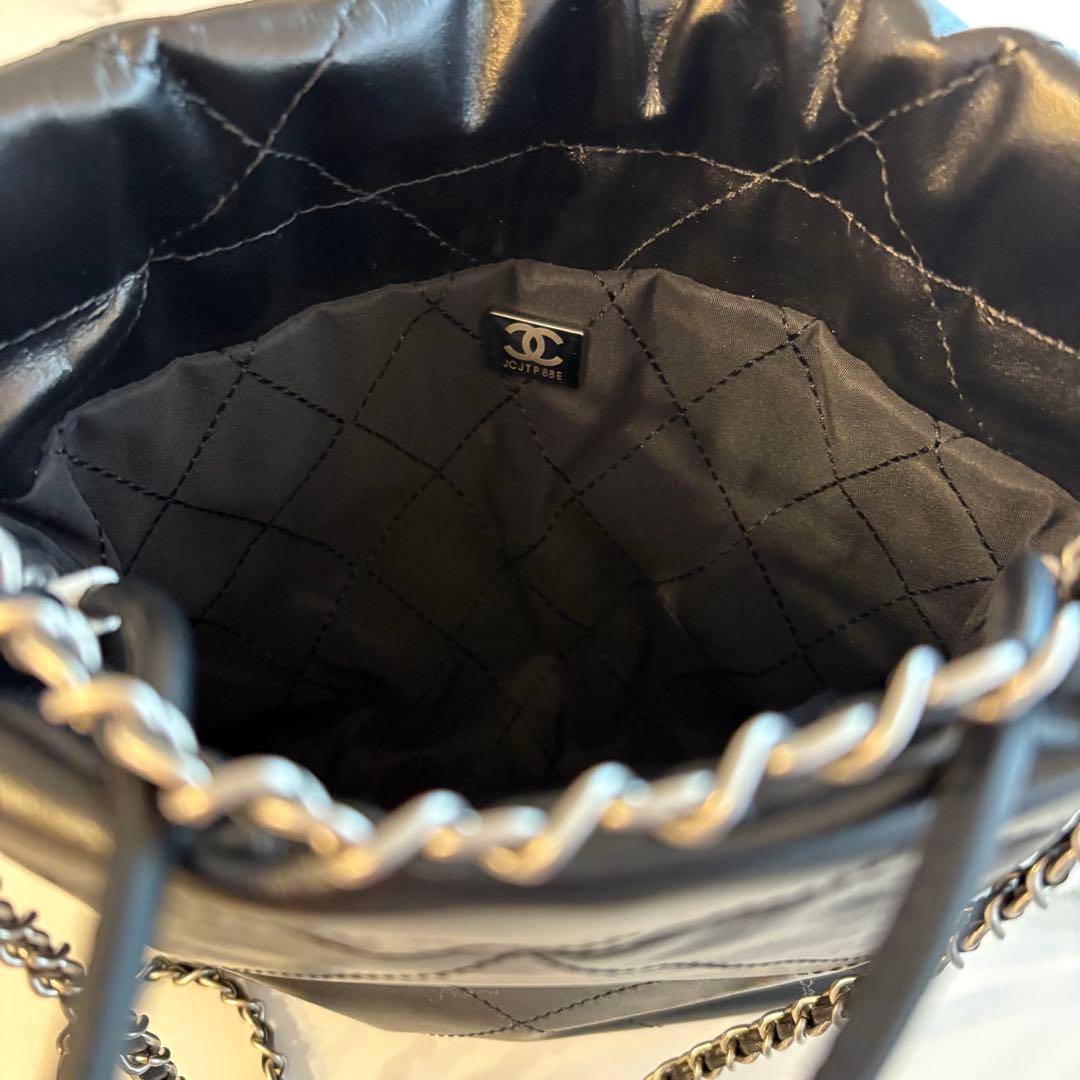 CHANEL ショルダーバッグ ブラック シルバー