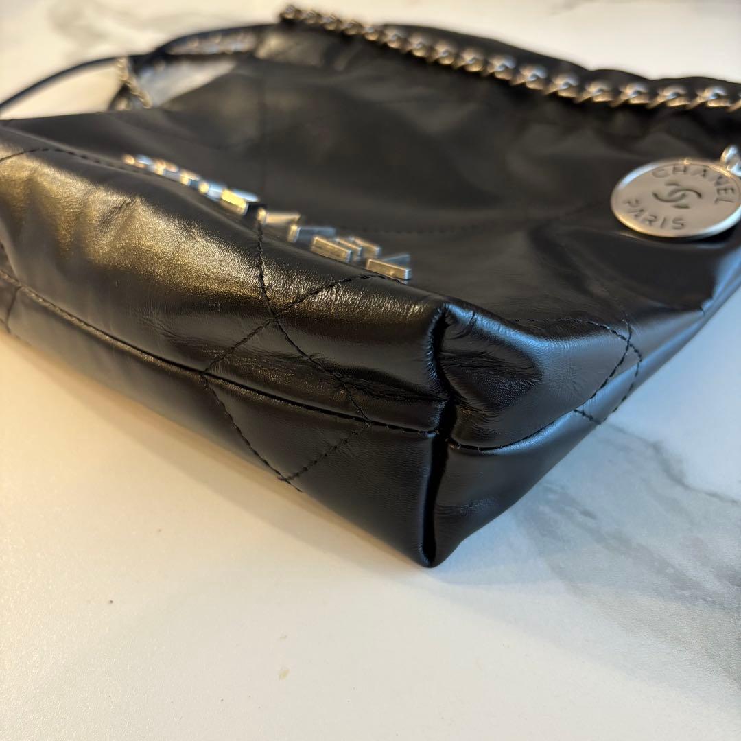 CHANEL ショルダーバッグ ブラック シルバー