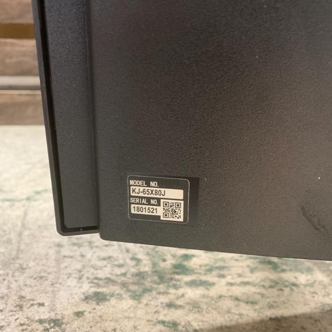 K168 SONY 4K液晶テレビ KJ-65X80J 2021年製