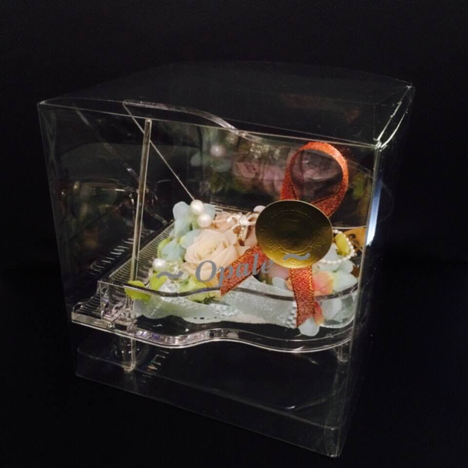 ピアノ アクリル フラワーアレンジメント オーダー 発表会 誕生日プレゼント