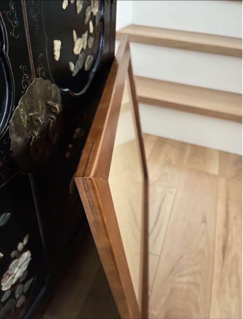 【最終価格】Vintageヴィンテージ特大デザインフレーム木製ミッドセンチュリー