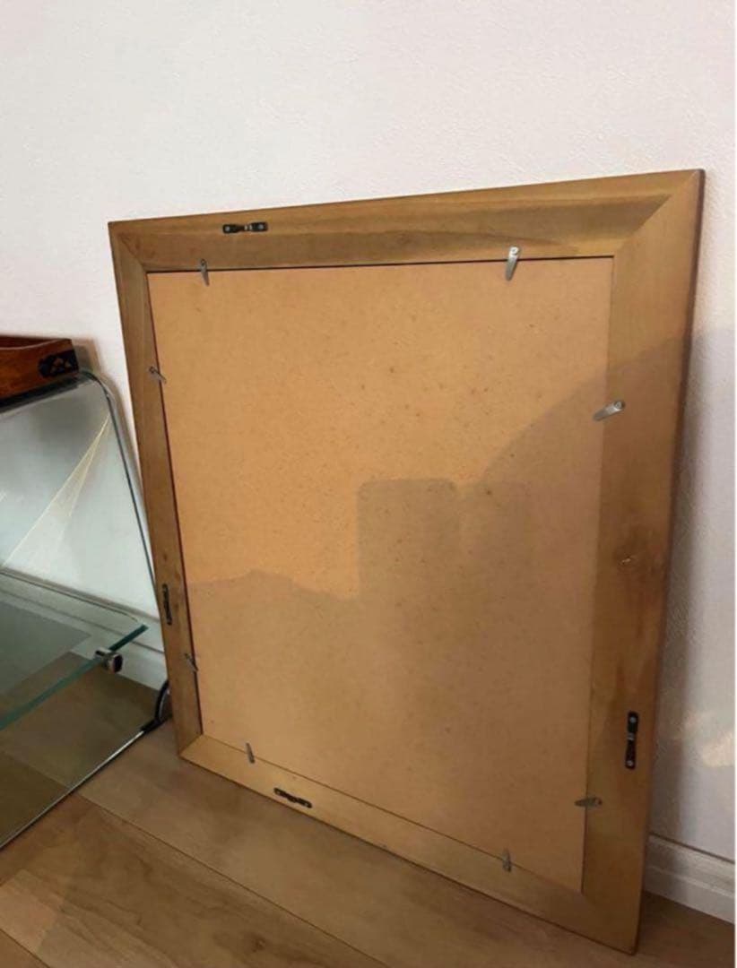 【最終価格】Vintageヴィンテージ特大デザインフレーム木製ミッドセンチュリー