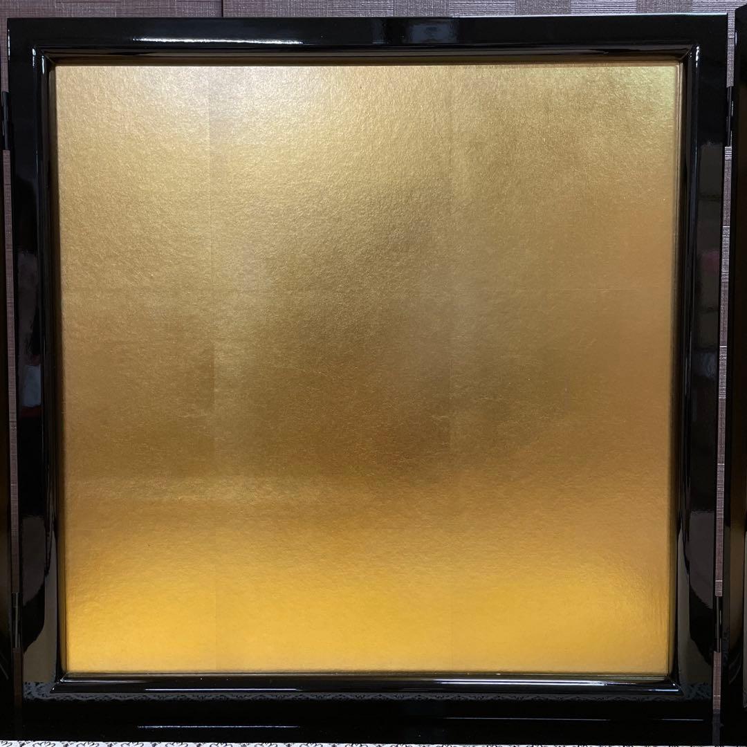 五月人形　端午の節句　黒塗流備畳台　屏風