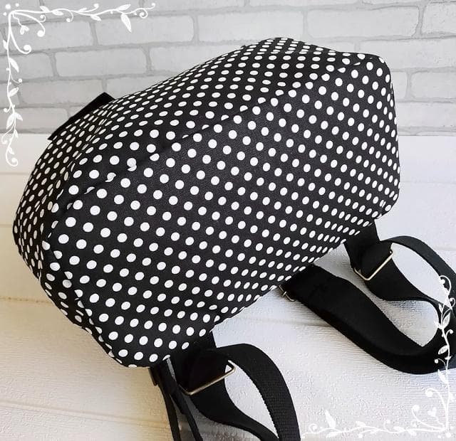 【受注製作】7mmドットリボンリュック