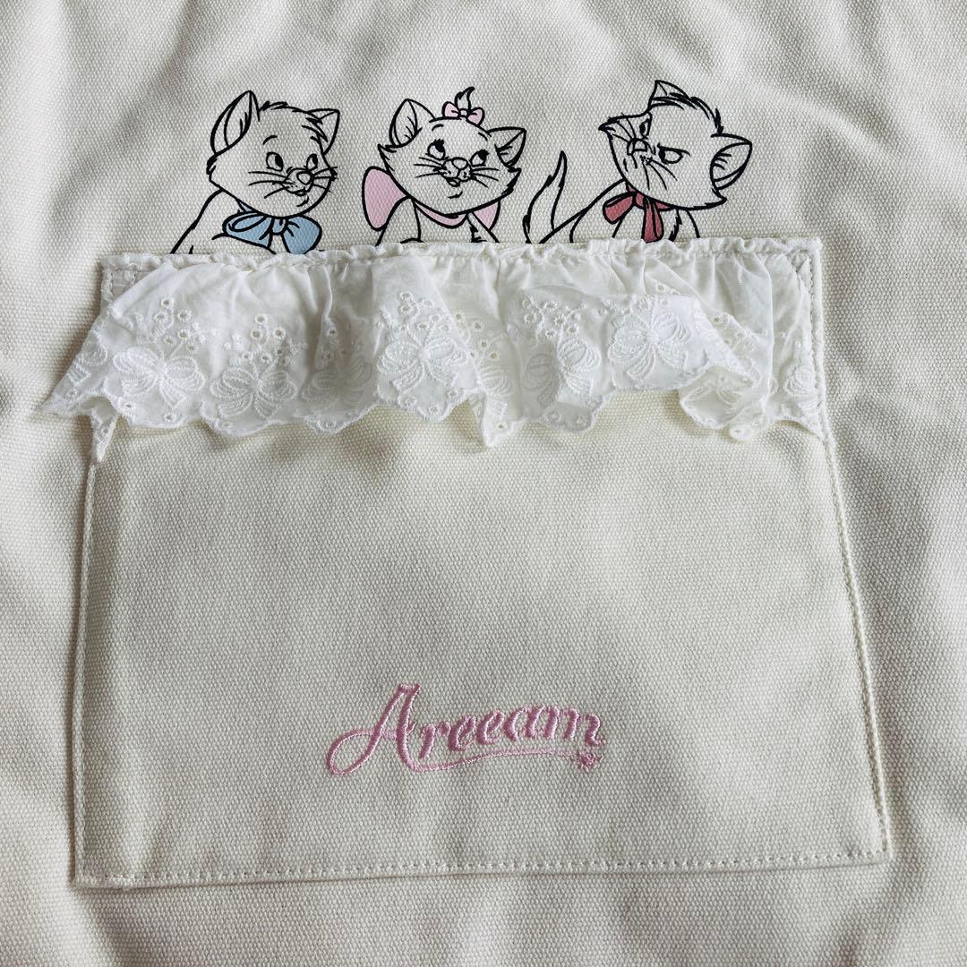 【新品未使用タグ付き】アリーム ディズニー マリーちゃんフリル付きトートバッグ