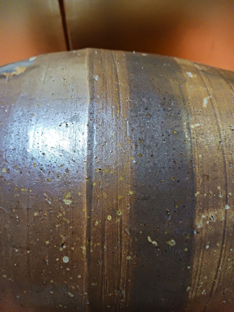 『超美品』備前焼 梅瓶 花器 大正ロマン 高さ31cm 重厚感 徳利 正月