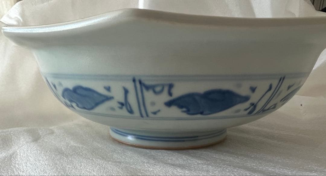 未使用: 八角形ボウル 谷鳳窯　宮崎祐輔作　葡萄とうさぎ