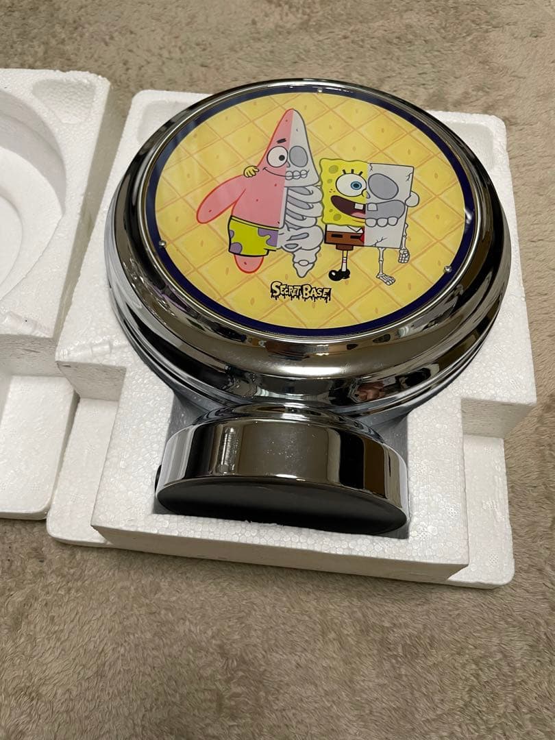 スポンジボブ ネオンクロック 時計　 置き時計 ガスランプ 未使用　クロック