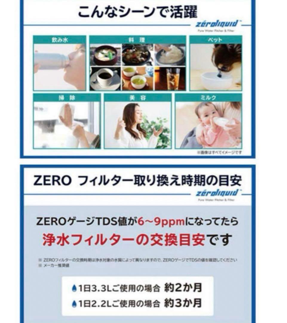 未使用　訳あり　箱凹み　６層浄水フィルター搭載 ＺＥＲＯピッチャー
