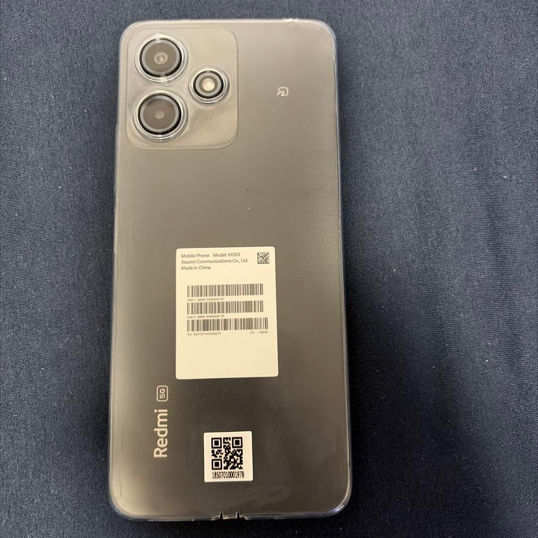 【美品】 Redmi12 5G XIG03 128G ミッドナイトブラック