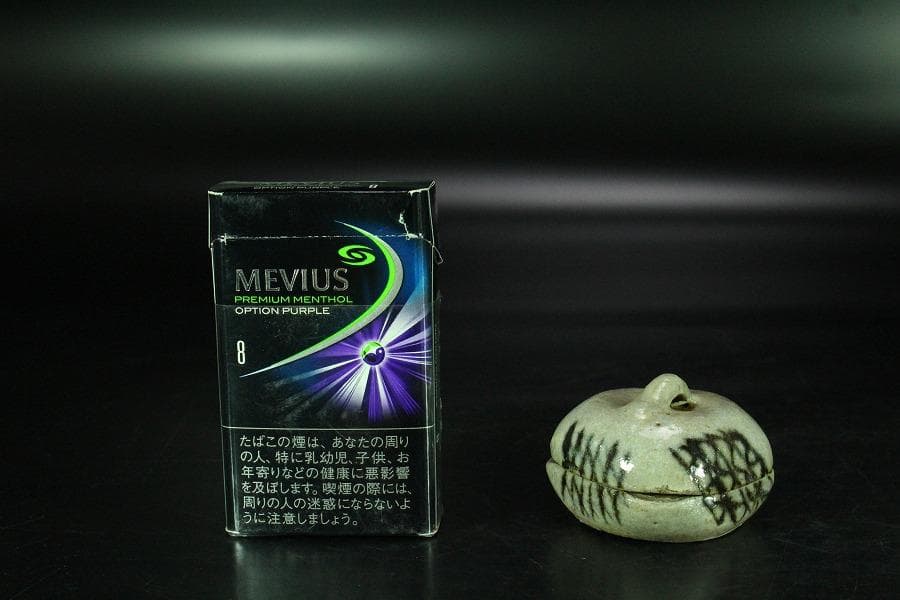 茶道具 古唐津 絵唐津 香合 時代物(K-XA861)