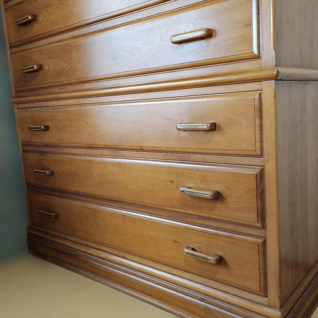 ナチュラルウッド チェスト 7段引き出し