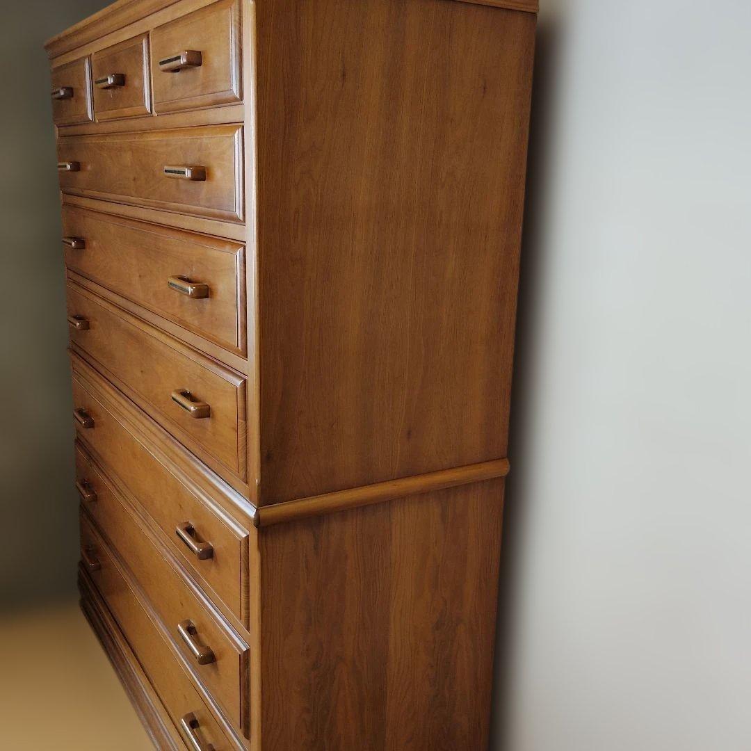 ナチュラルウッド チェスト 7段引き出し