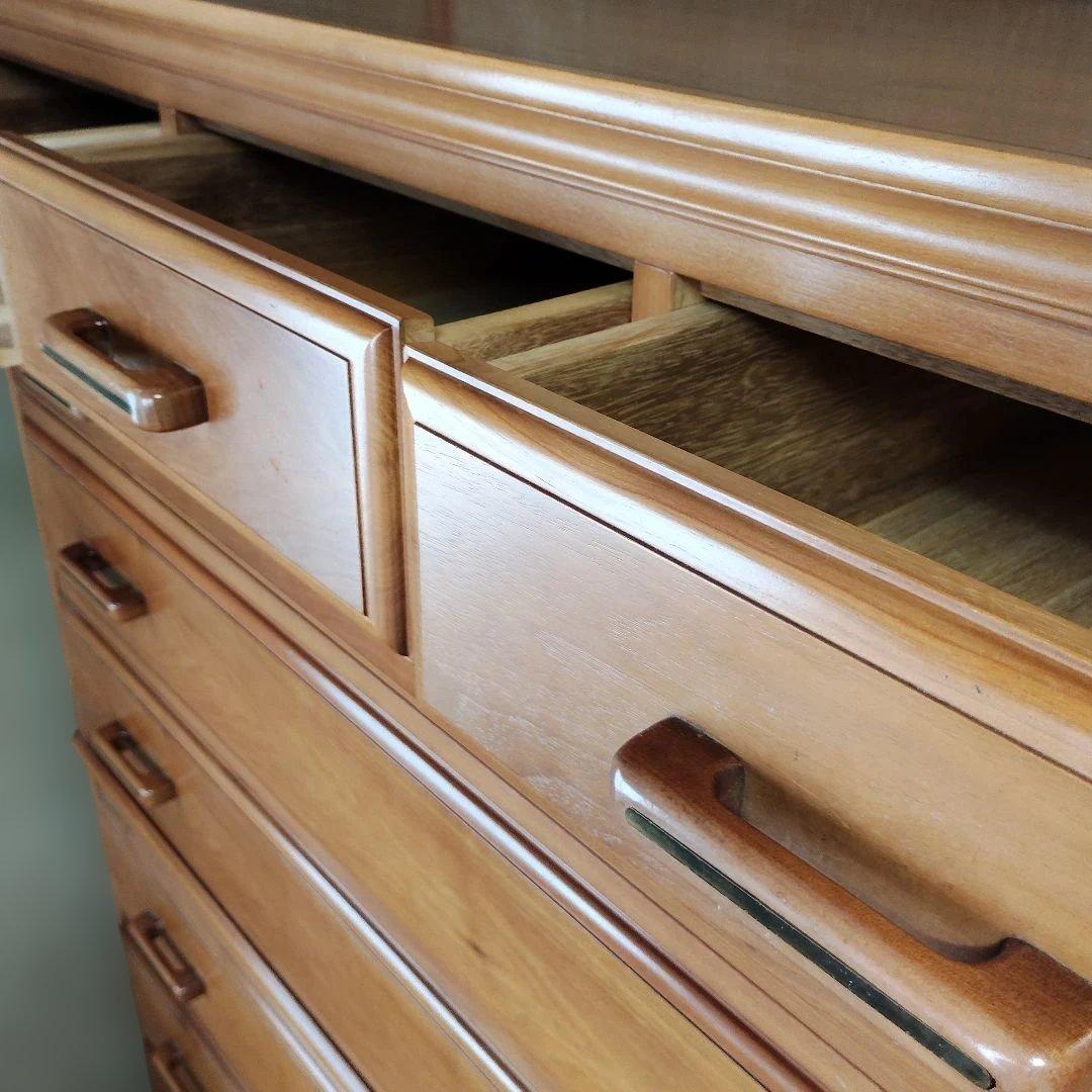 ナチュラルウッド チェスト 7段引き出し