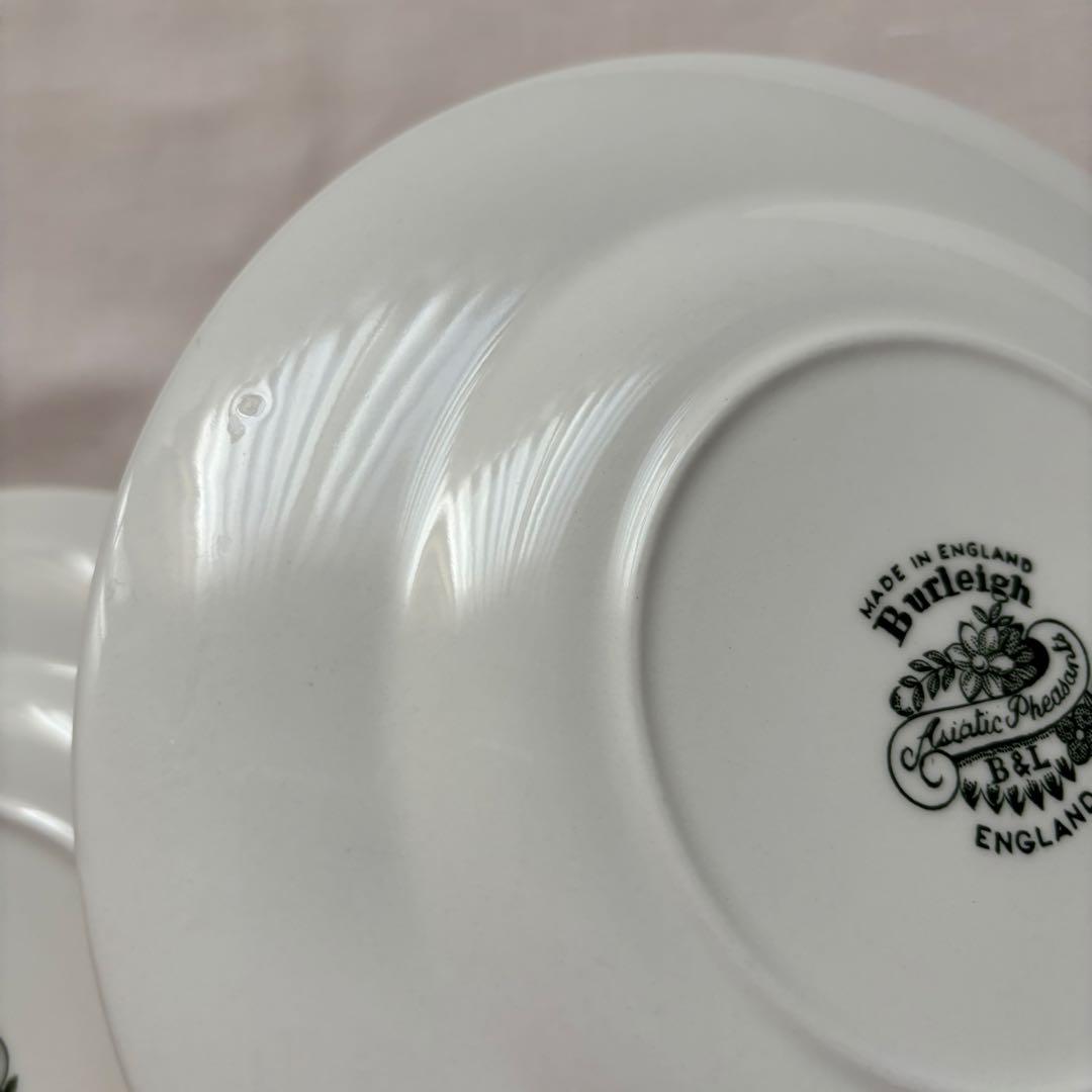 バーレイ　グリーンアジアティックフェザンツ　プレートS2枚セット売り