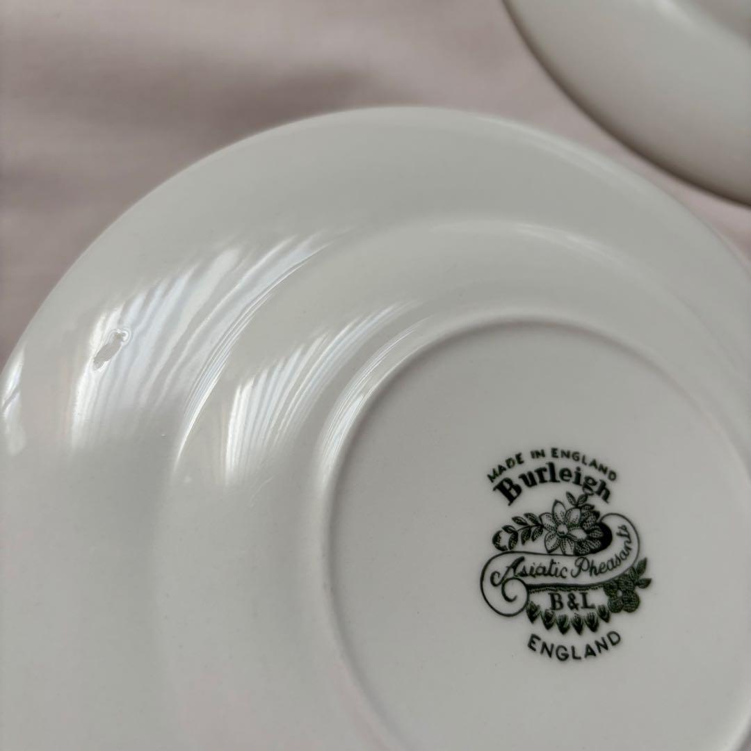 バーレイ　グリーンアジアティックフェザンツ　プレートS2枚セット売り