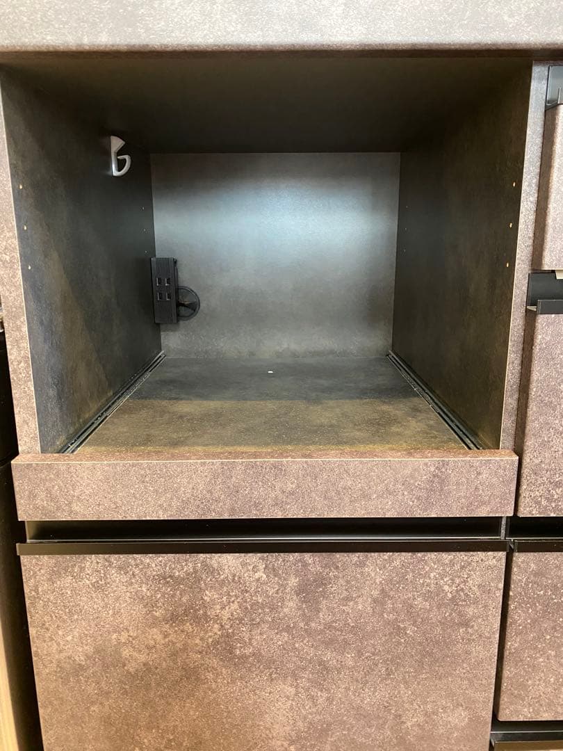 パモウナ　カップボード　幅140 ECA セラミカネロ　ハイカウンター