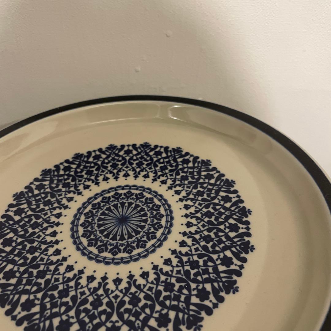 陶器皿 北欧　ミッドセンチュリー　曽根陶器　7枚　昭和　レトロ　皿　平皿