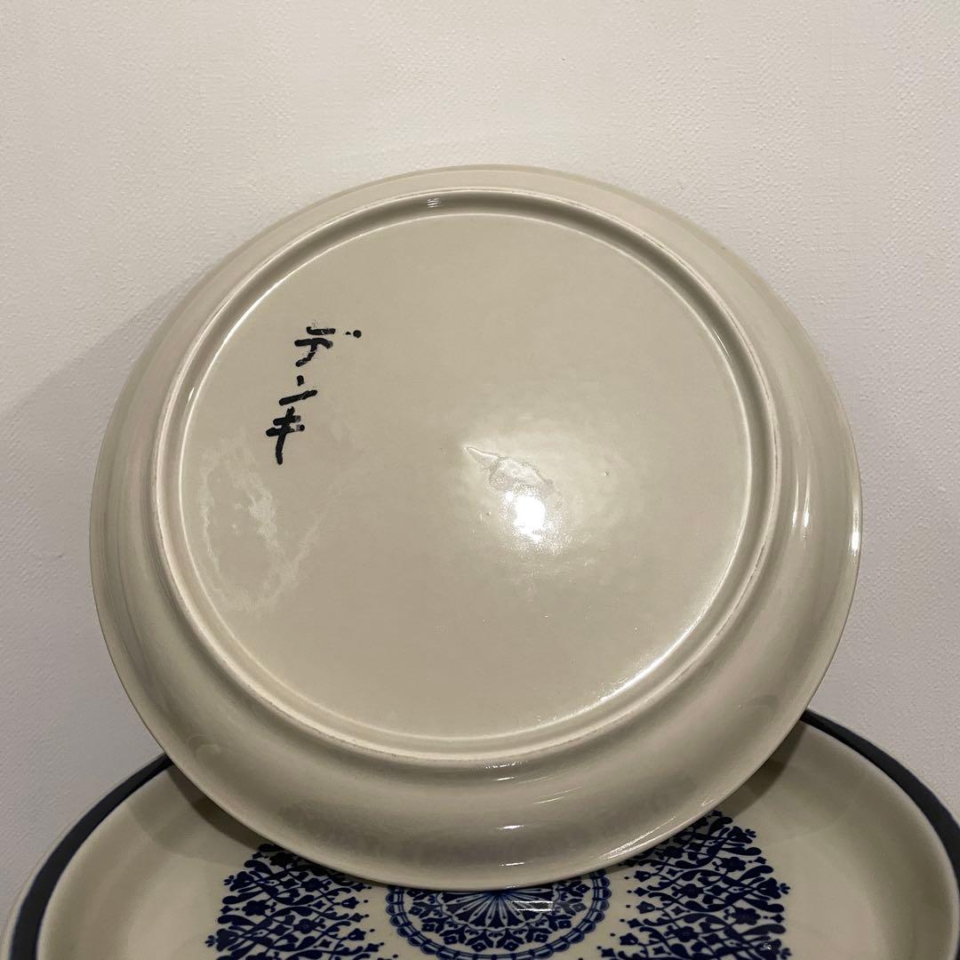 陶器皿 北欧　ミッドセンチュリー　曽根陶器　7枚　昭和　レトロ　皿　平皿